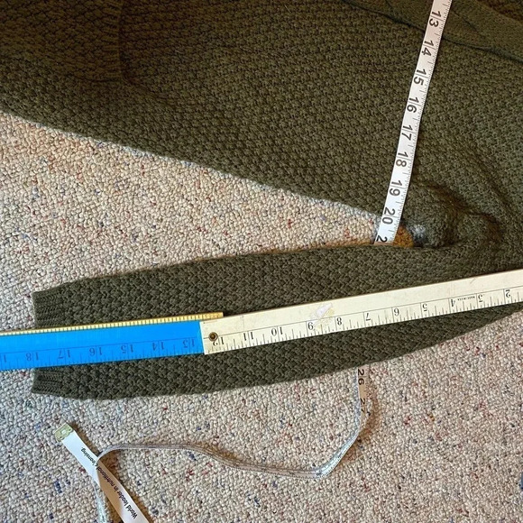 AAMILIFE Chunky Knit Cozy Casual Open Cardigan Sweater Women Size S Pocket - Picture 2 of 7